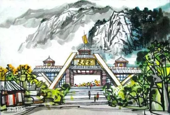 安徽风景如画！手绘版的安徽皇家国际景点更美！
